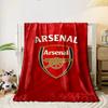 Red Arsenal Logo Designed Flannel blanket for bedroom, living room, sofa, and nap
