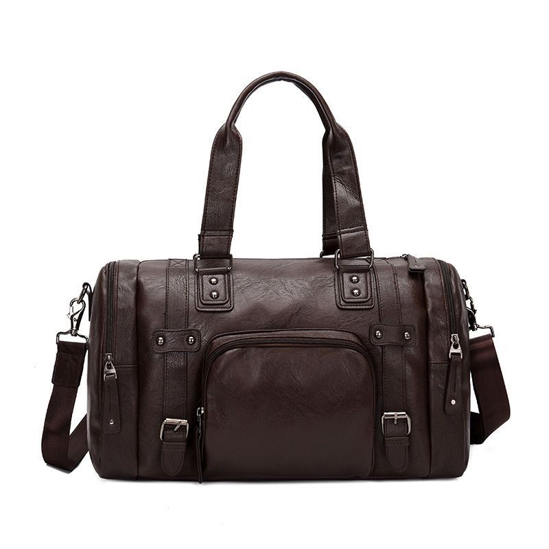 

Business travel travel bag men s handbag large capacity business travel fitness bag luggage oblique span bag men s bag коричневий
