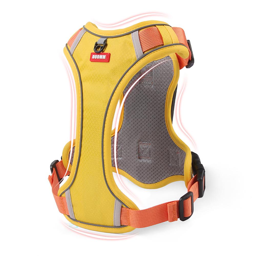 Reflective Dog Harness with Airtag Holder, Escape Proof Anti Lost Pet Vest, Highly Visible Adjustable Safety GPS Tracking