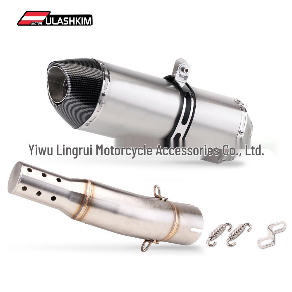 Stainless Steel Mid-Pipe for CFMoto NK400 Motorcycle Exhaust Modification