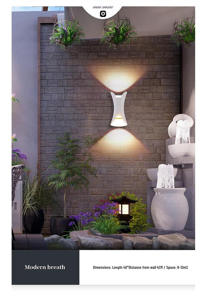 Modern LED Waterproof Outdoor Wall Lamp – Creative Design for Corridor