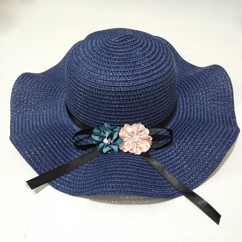 Summer Straw Hat With Wide Brim Sun Protection For Women Beach Travel