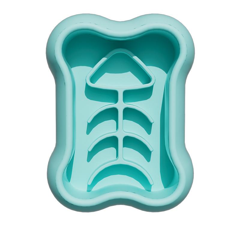 

Featuring A Suction Cup Style Pet Bowl and A Slow Feeding Column Design, It Relieves Pressure on The Pet s Stomach синий