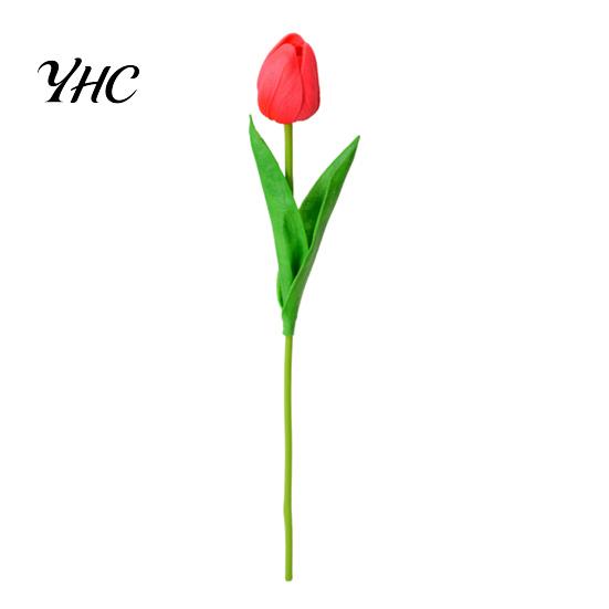 Faux Flower Decoration Artificial Tulip Realistic Reusable Colorful Fake Wedding Party Indoor Home Office Table Centerpiece Branch