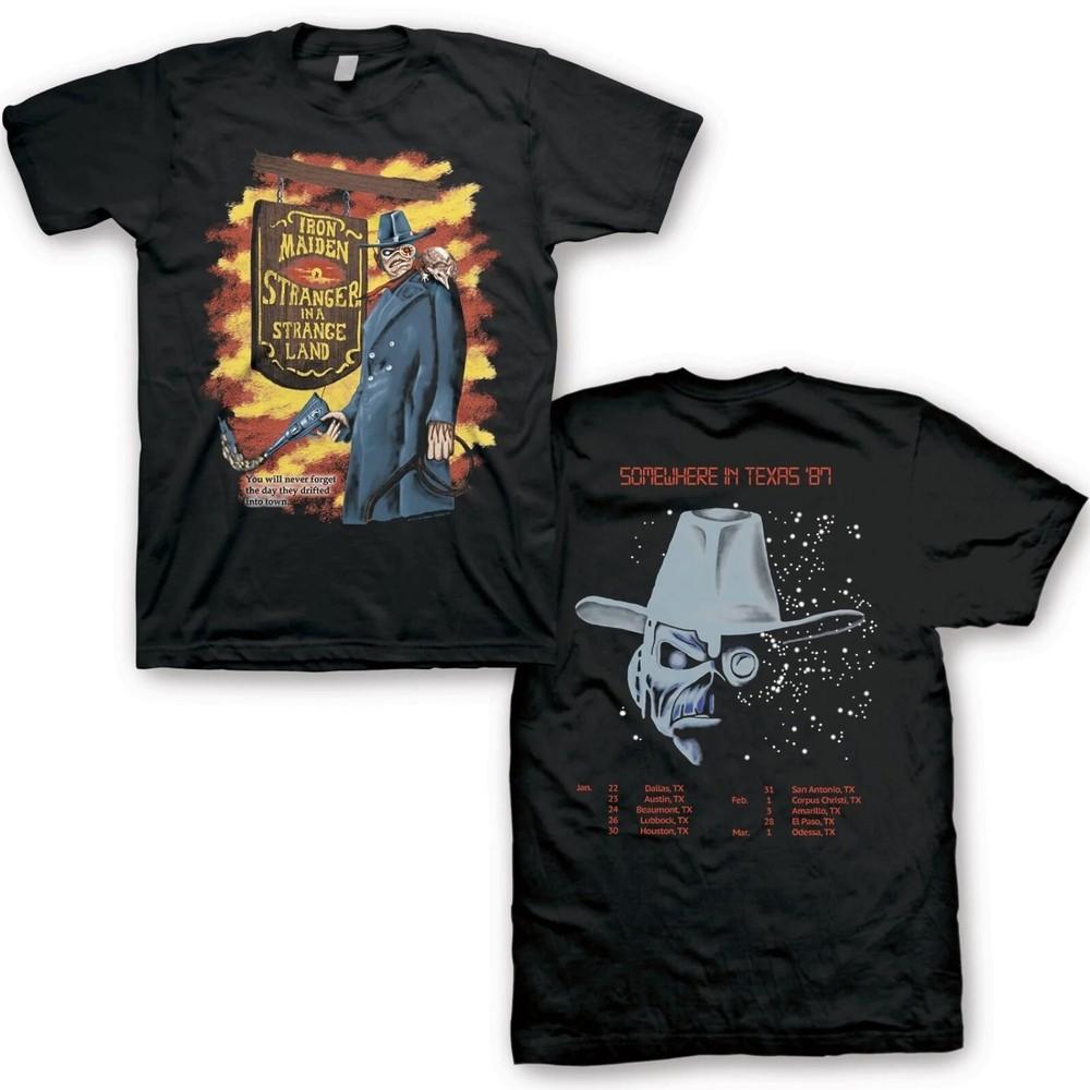 IRON MAIDEN cd lgo STRANGER IN A STRANGE LAND Official SHIRT XL New somewhere tx Unisex T-Shirt S
