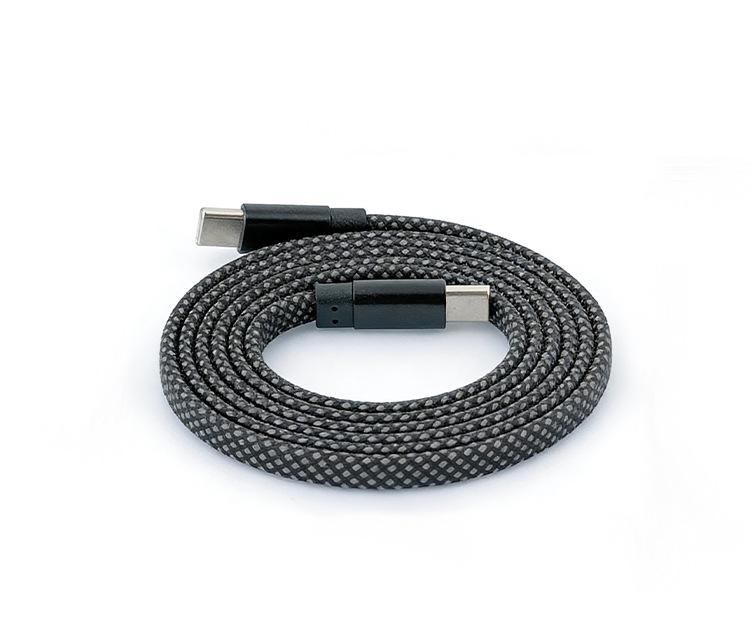 

Dual Type-C Magnetic Braided Charging Cable for Android & Apple - Fast Charge Compatible