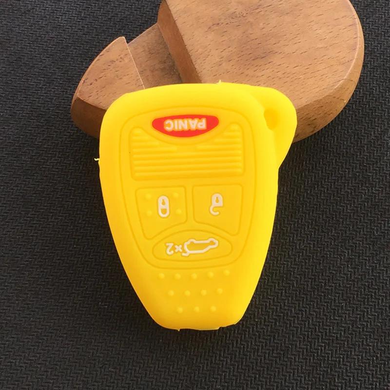 4 Buttons Silicone Flip Remote Key Case Shell For Dodge for Jeep Commander Grand Cherokee Chrysler Aspen 300 Fob Key