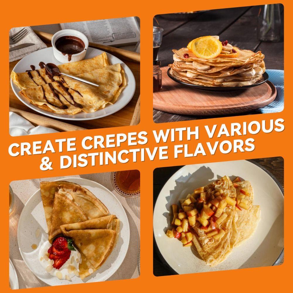 Ergonomic Grip Crepe Maker Nonstick Electric Pancake Pan Electric Crepe Maker Breakfast Cooking