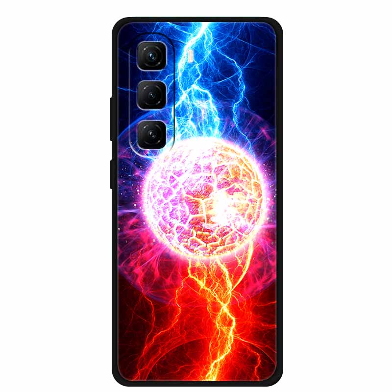 For Infinix Hot 60 Pro+ Case Cool Cartoon Soft Silicone TPU Black Cover For Infinix Hot 60 Pro Plus ShockProof Phone Case X6886