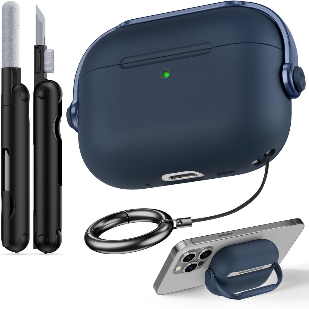 For AirPods Pro 3 Case 2025 with Cleaner Kit for Apple AirPods Pro 3rd Generation Case Safety Lock AirPod Pro 3 Case Accessories