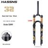 HASSNS Mountain Bike Air Suspension Fork with Damping Adjustment for 26/27.5/29-inch Wheels