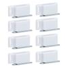 8 Set Stainless Steel Magnetic Door Catch Cupboard Closet Cabinet Door Damper Buffer Furniture Accessories