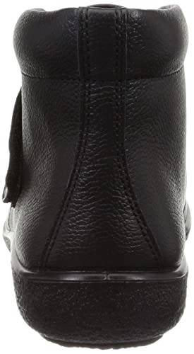 Achilles Sorbo Women's Genuine Leather Boots, Water-Repellent, with Velcro, 3E, Size 23.0 cm, Black, ASC 5370