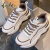 Women's Shoes Platform Mixed Colors All-match Casual Comfortable Breathable Sneakers Women Wear-resistant 2024 New Fashion