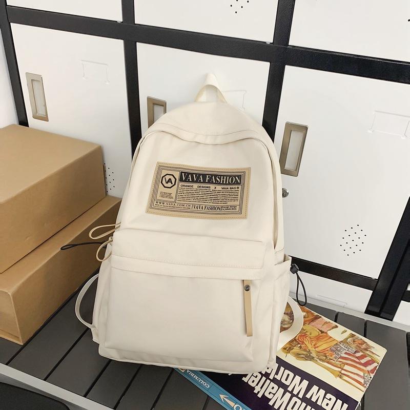 

Рюкзак Женский школьный рюкзак из нейлона с брызгами воды для мужчин белый