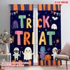 2pcs,2D Plane Printing Curtains Halloween Festivity Durable Polyester (without Rod) Holiday Perfect for Living Room & Office