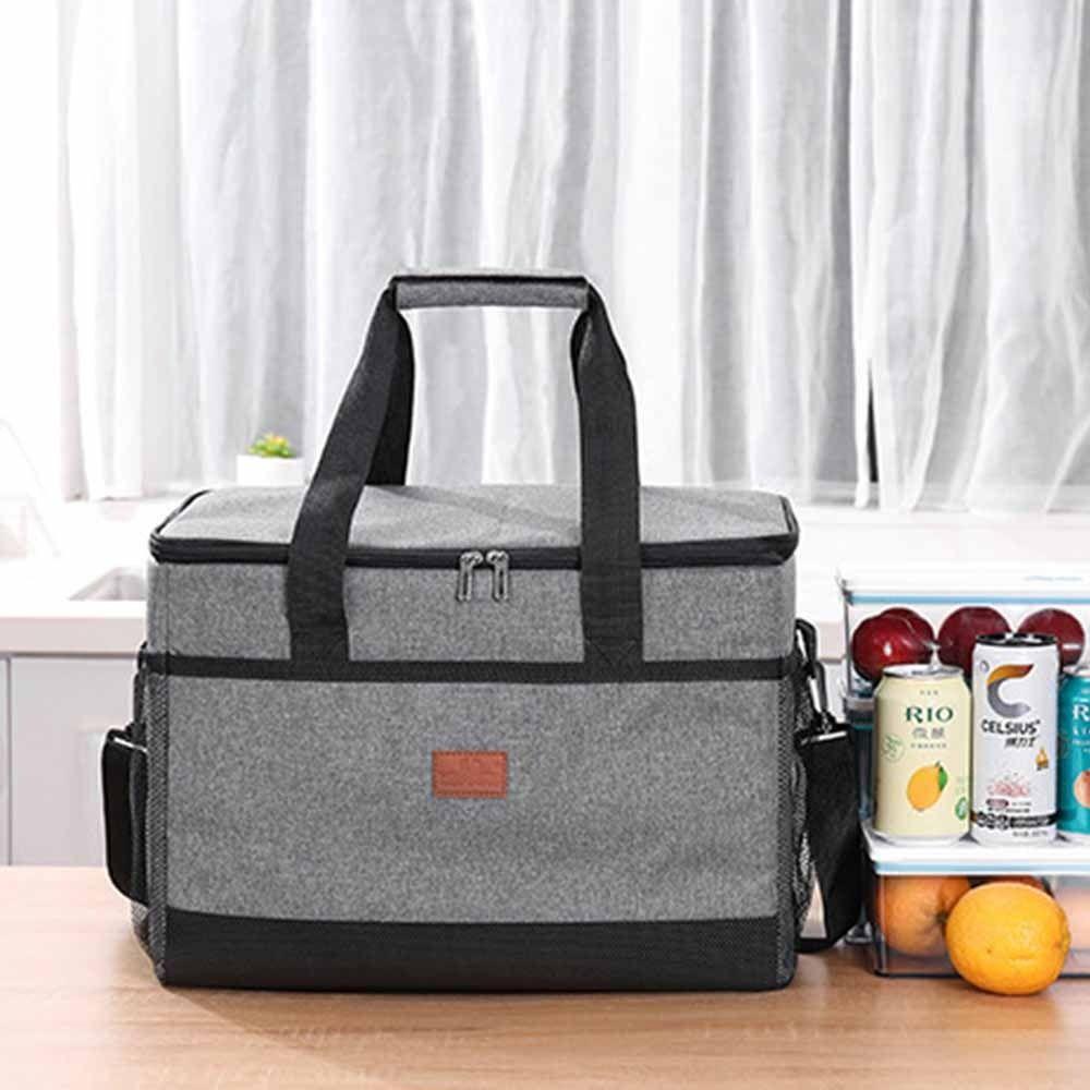 Sealed Food Thermo Bag Collapsible Picnic Cooler Bag  for Outdoor Travel Camping