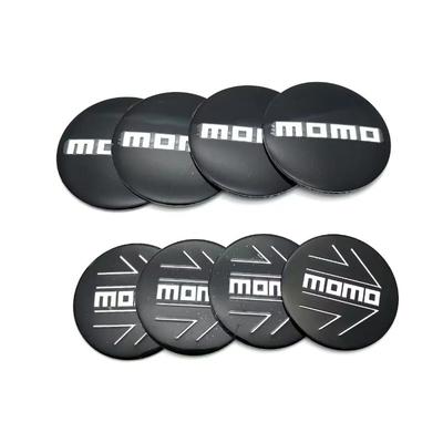 4 Pièces 56mm Emblème MOMO Cache-moyeu de Roue de Voiture Autocollants