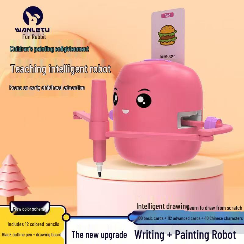 Playful Rabbit AI Robot: Smart Early Education and Drawing Machine for Kids