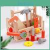 Wooden Toy Repair Tool Kit For Kids With Screwdriver And Nuts Educational Playset