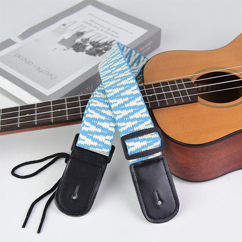 Ukulele Strap Thicken Knit  Adjustable Guitar Shoulder Strap Suitable For Soprano Concert Tenor Baritone String Instruments