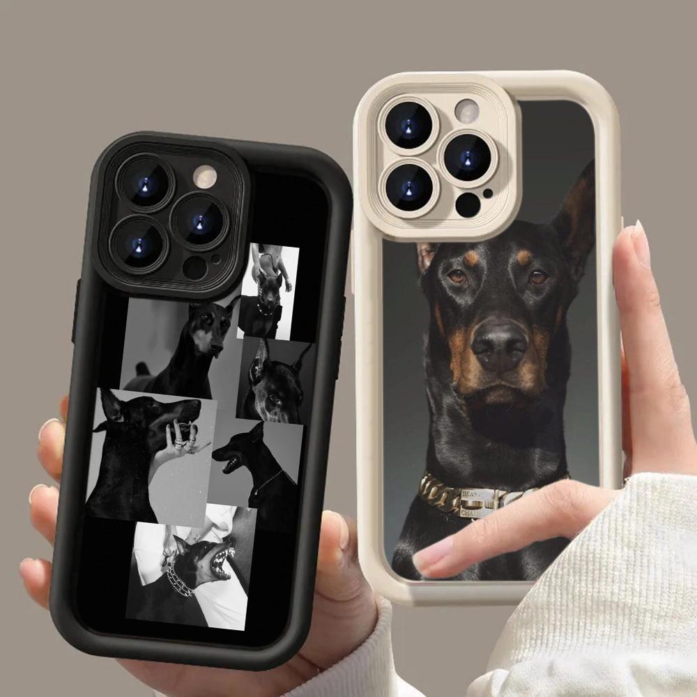 LZ14 Dog Doberman Animal Art Silicone Phone Case for Xiaomi 11 Lite 5G 14T Redmi 14C 13C A3 Note 12 11 9 10 13 Pro Plus Shockproof Back Cover