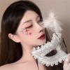 Sexy Masquerade Mask Feather Lace Decoration Cosplay Party Princess Ball Mardi Gras Half Mask Dress Decoration Charming Sexy