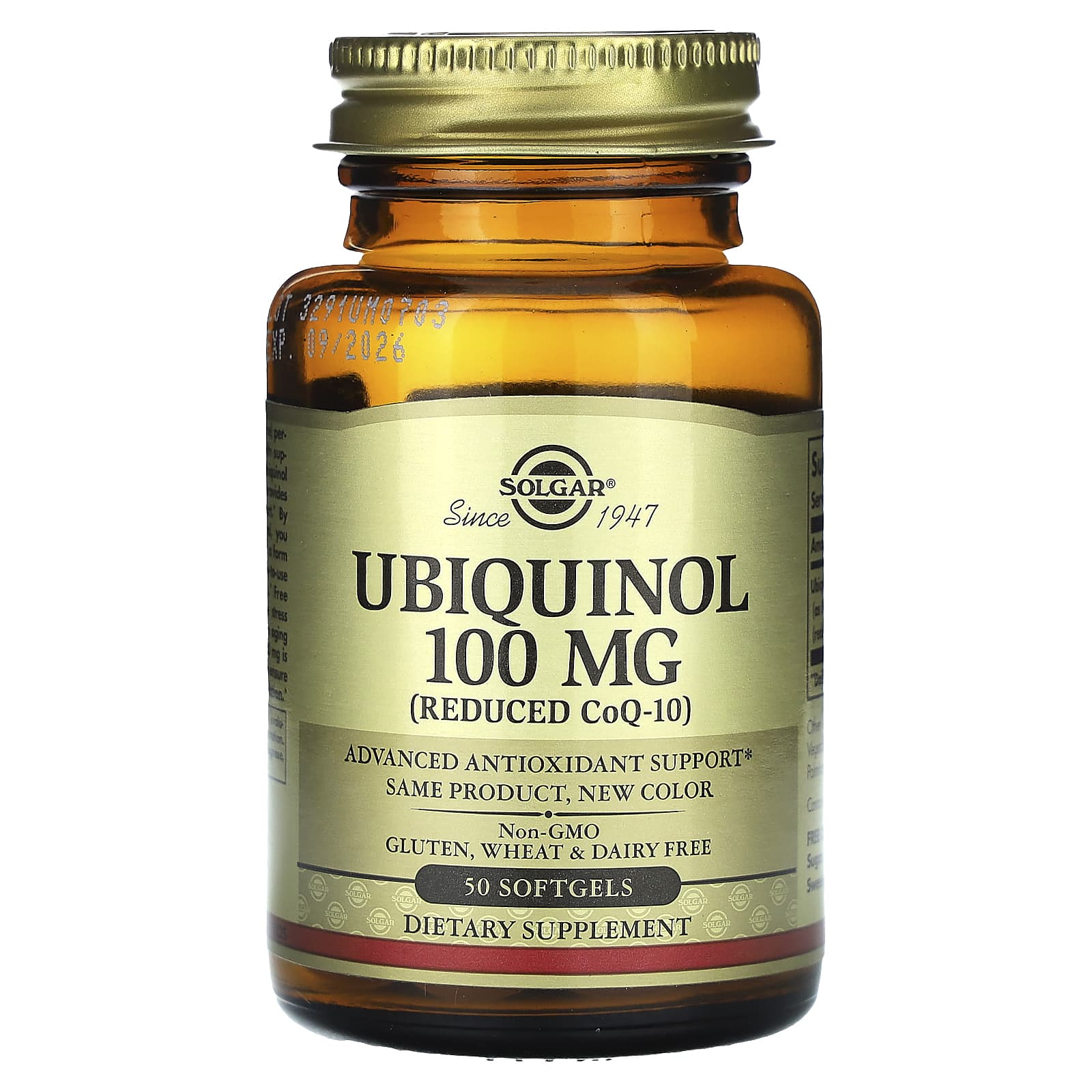 

Ubiquinol (Reduced Coq10), 50 Softgels (100Mg per Softgel)