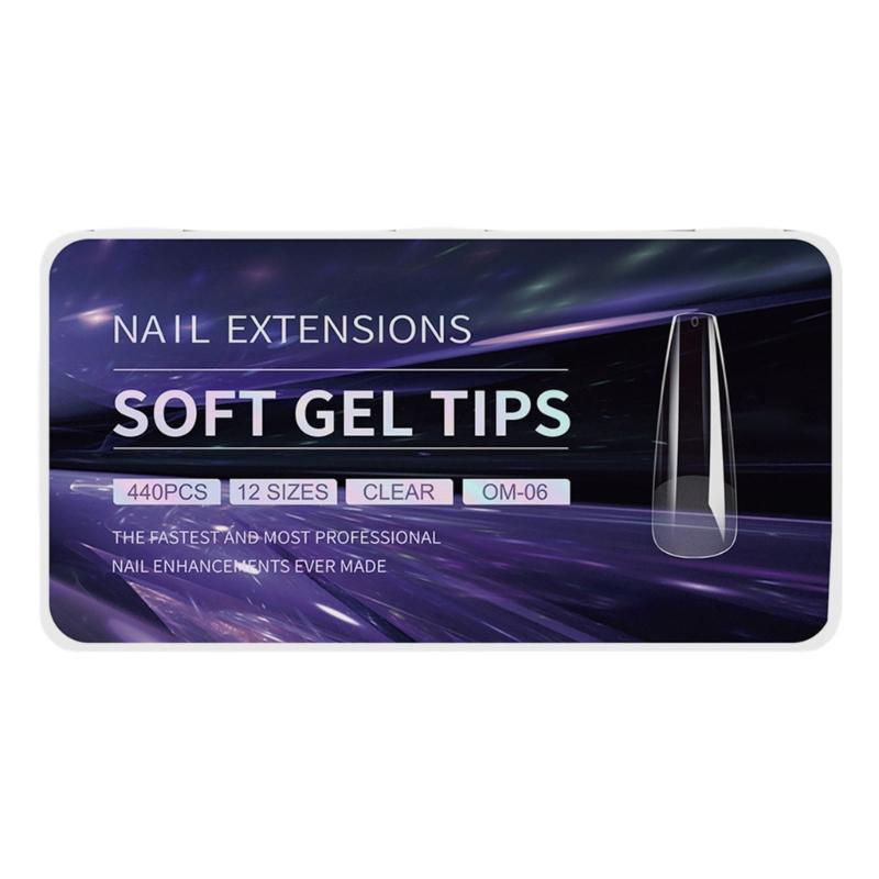 

Matte False Nail Tips,Pre Filed Full Cover Press on Nail Soak Off Soft Gel Fake Nail Tip for Nail Extensions 12Sizes