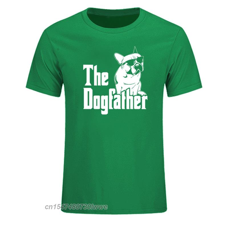 The Dogfather Dog Dad French Bulldog Funny T Shirts Unisex Cotton Harajuku Vintage Tops Tees Tops Eu Size