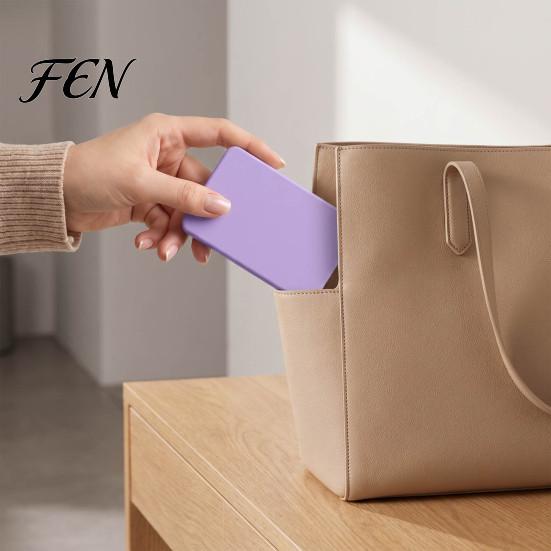 Portable Hair Comb Folding Makeup Mirror with Comb, Compact Travel Cosmetic Mirror, Pocket Beauty Accessory Size & Detangling for Women Girls Styling