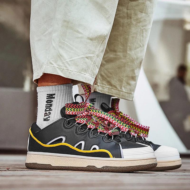 High Quality New Men Casual Shoes SoftLeather Outdoor Sneakers Anti Slip Fashion Running Shoes Comfort Multifunctional Shoes