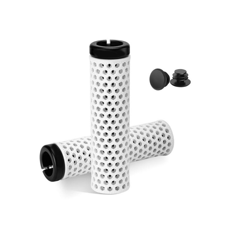 1 Pair Shock Absorbing Mountain Bikes Handlebars End Grip Bicycles Handle Cover Handlebars Grip Hollow Bicycles Grip