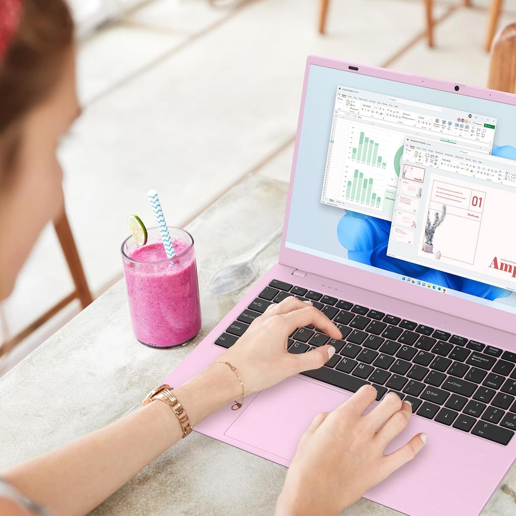 Introducing the UOWAMOU a laptop with Office than the N100 and This SSD laptop features Windows 11 a Full HD a IPS display with a wide viewing a USB