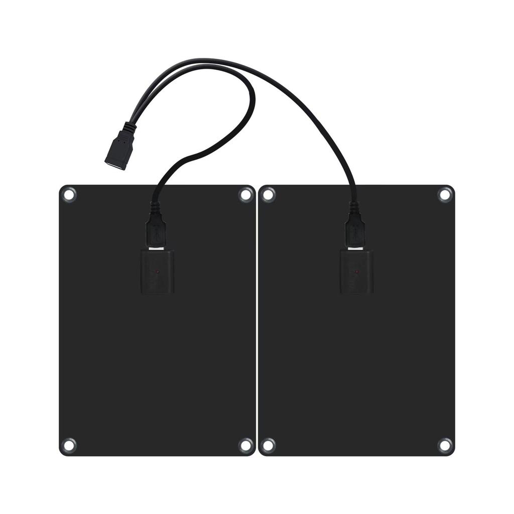 Parallel Black 12W X 6W Solar Panel with USB Output and 5V Solar 2A Fast Charging In Parallel Compatible with USB Output Lightweight and Weighing Just