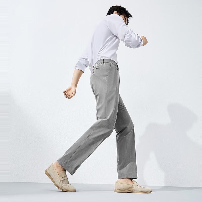 Septwolves Men's Lyocell Blend Business Casual Trousers