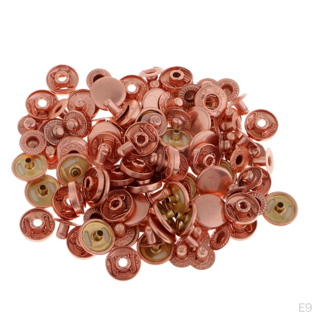 30 Sets - Made of 4 Parts Snap Buttons Fastener Clothes Jeans Belts Accessories