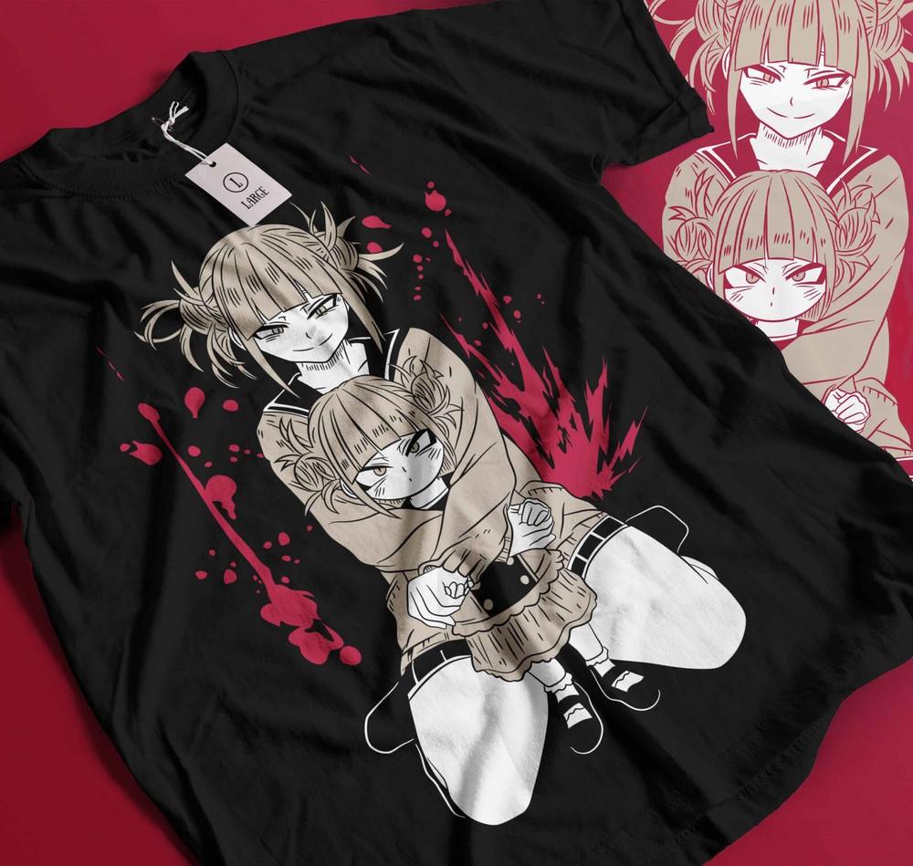 

Himiko Toga T-Shirt Izuku Midoriya My Hero Academia Girl Kawaii Shirt Gift 208 L