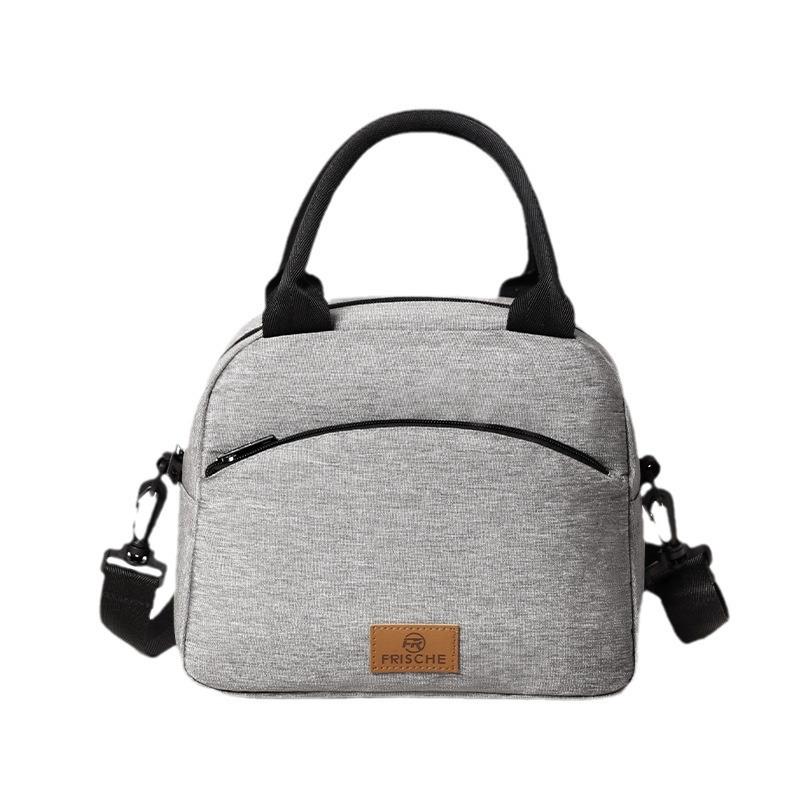 Portable Lunch Bag for OL Women Thermal Insulated Lunch Box Tote Cooler Handbag Waterproof Bento Pouch Office Food Shoulder Bags