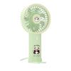 Green Cartoon Panda Fan Creative Cartoon Handheld Fan Simple Mini Electronic Fan  Camping