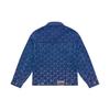 New MLB New York Yankees Jacquard Dia Monogram 24FW Denim Jacket Unisex Indigo 3ADKM0144-50INS