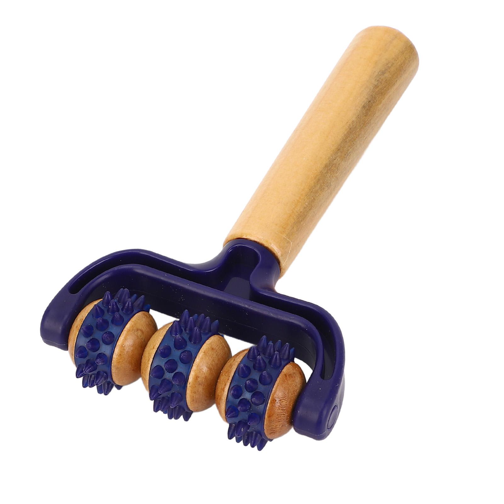 

Ручной массажный ролик 3 колеса Расслабляющий Эргономичный Деревянный Инструмент для Массажа Мышц для Путешествий