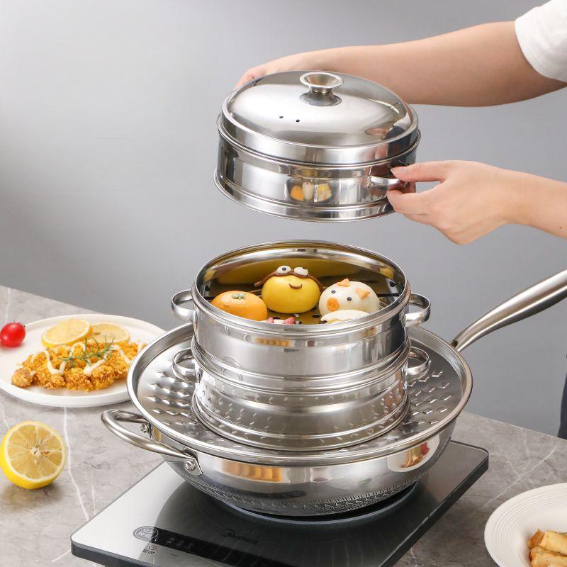 304 Stainless Steel Drain Pan Anti-hot Anti-splash Drain Rack New Multi-functional Fryer Side Rack Household Kitchen Artifacts