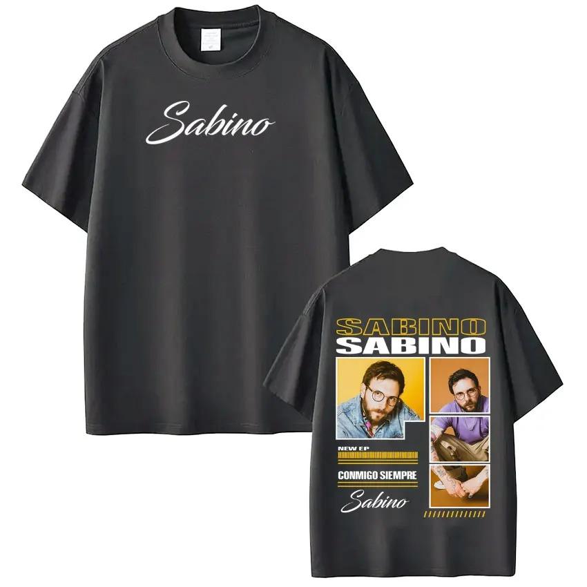 Rapper Sabino Album Tour Printed TShirt Unisex Harajuku Style HipHop Short Sleeve Loose Casual Goth Punk Women And Men TShirt