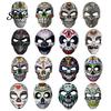 Scary Skeleton Face Masque Day of The Dead Skull Masque, Halloween Sugar Full Festival Costume Supplies Masquerade Party Accessory for Cosplay,