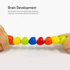 Montessori Wooden Toys Baby's Adorable Caterpillar Puppet Bright Color Kids Early Education Learning Toy for Boy Girl Gifts