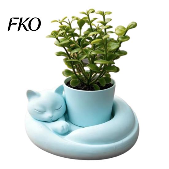 Indoor Desktop Decor Pot 3D Printed Succulents Planter, Creative Mini Flower with Artistic Sculptural Design, Holder Small Desk for Office Bedroom