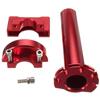 HANSWD Motorcycle CNC Aluminum 22mm Throttle Grip High Performance Twist Throttle Grip Cable Scooter Bike Pedal (Red)