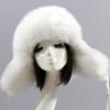 Female Hat Thick Artificial Fur Hat with Ear Flaps Outdoor Hiking Hat Furry Caps Windproof Hat Skiing Climbing Headwear