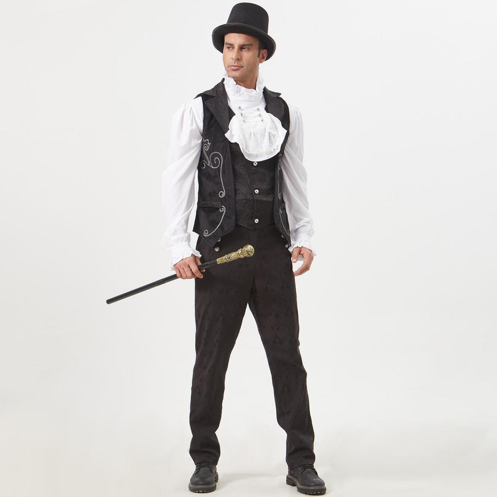 Herren mittelalterliche gotische Bankettweste Halloween Kostüm
